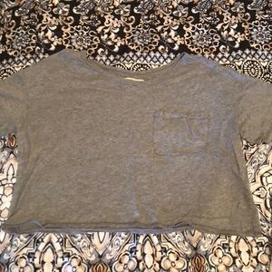 Grey Crop Top